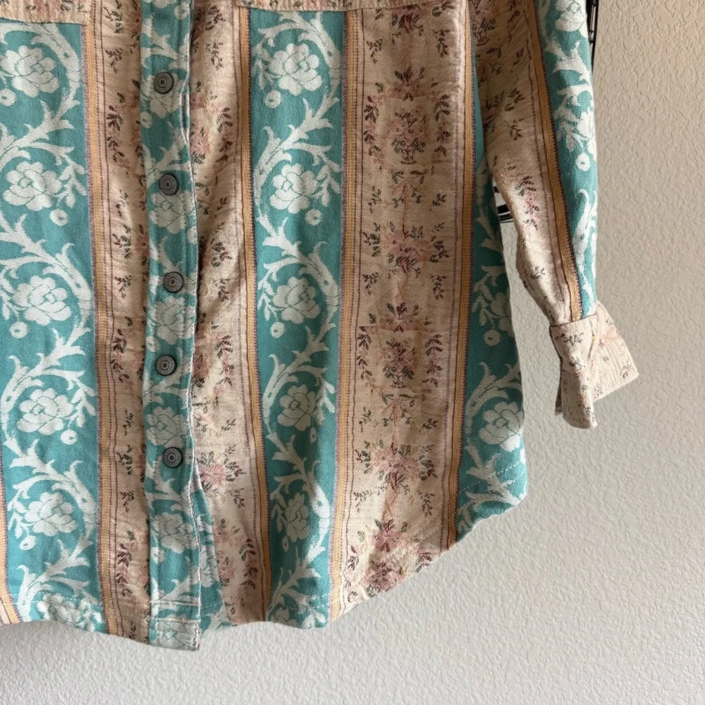 Free people we the free wonderland fog jacquard shirt - Picture 5 of 9